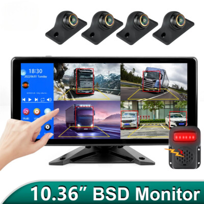 10.36 Inch Touch Screen Split Screen Car DVR Monitor with 170°AHD 1080P Camera