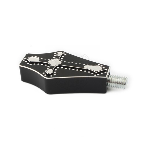 Taca de cambio universal de tacón negro punta para Harley Electra Road Glide Softail - Imagen 5 de 7