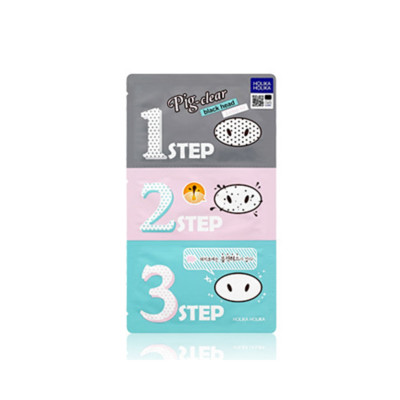 [Holika Holika] Schweinenase klar Schwarzkopf 3 Stufen Set - 5 Stück / Gratis Geschenk