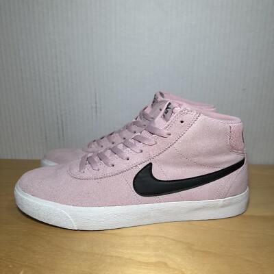 Women Sz Nike SB Bruin High Skateboarding Shoes Pink DR0126-600 New 