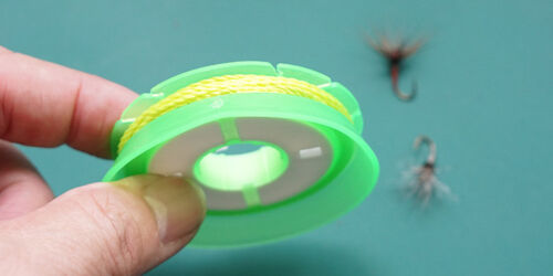 2 Sistema de gestión de línea de pesca Tenkara silicona suave bobinadora de línea naranja - Imagen 2 de 12
