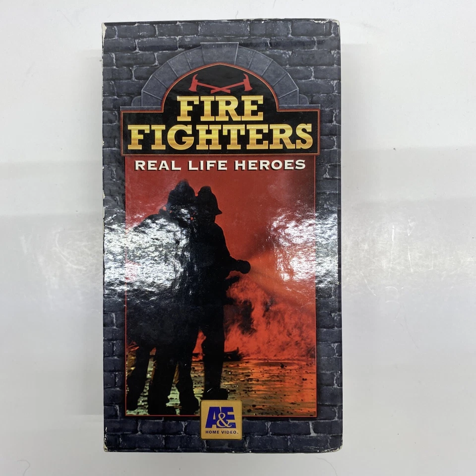 Vintage A&E Home Video VHS Fire Fighters Real Life Heroes 2 Tapes Free Shipping - Image 3 of 4