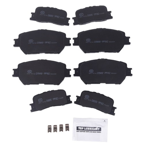 8pcs Front and Rear Ceramic Brake Pads for 2002 - 2006 Toyota Camry 2.4L 3.0L - Bild 3 von 8