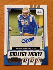 2021 Contenders Draft #266 Osa Odighizuwa UCLA Cowboys Rookie Auto