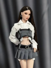 Miniature Dolls Dress fit 12 inch Fashion Royalty Poppy Parker Handmade Clothes