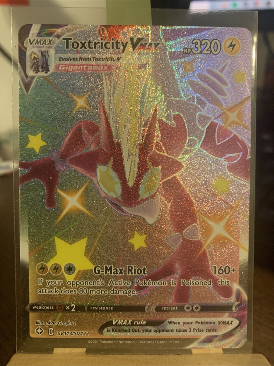 Toxtricity VMAX SV113/SV122 Shiny Full Art Pokemon Card TCG - NM Fresh Pull | eBay Toxtricity VMAX SV113/SV122 Shiny Full Art Pokemon Card TCG - NM Fresh Pull | eBay