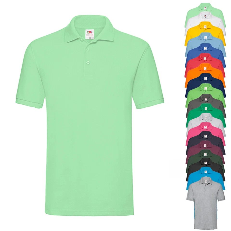 PREMIUM POLOSHIRT Polohemd S M L XL XXL 3XL NEU Fruit of the Loom F511N - Bild 1 von 1
