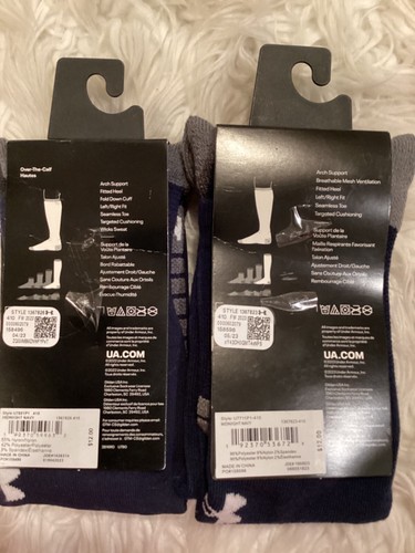 1 UNDER ARMOUR YOUTH SOCKS TEAM & soccer OVER THE CALF-cushioned - Picture 21 of 31