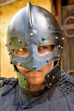 Medieval Chainmail Steel Norman Helmet Viking Knight Chain Mail Armor