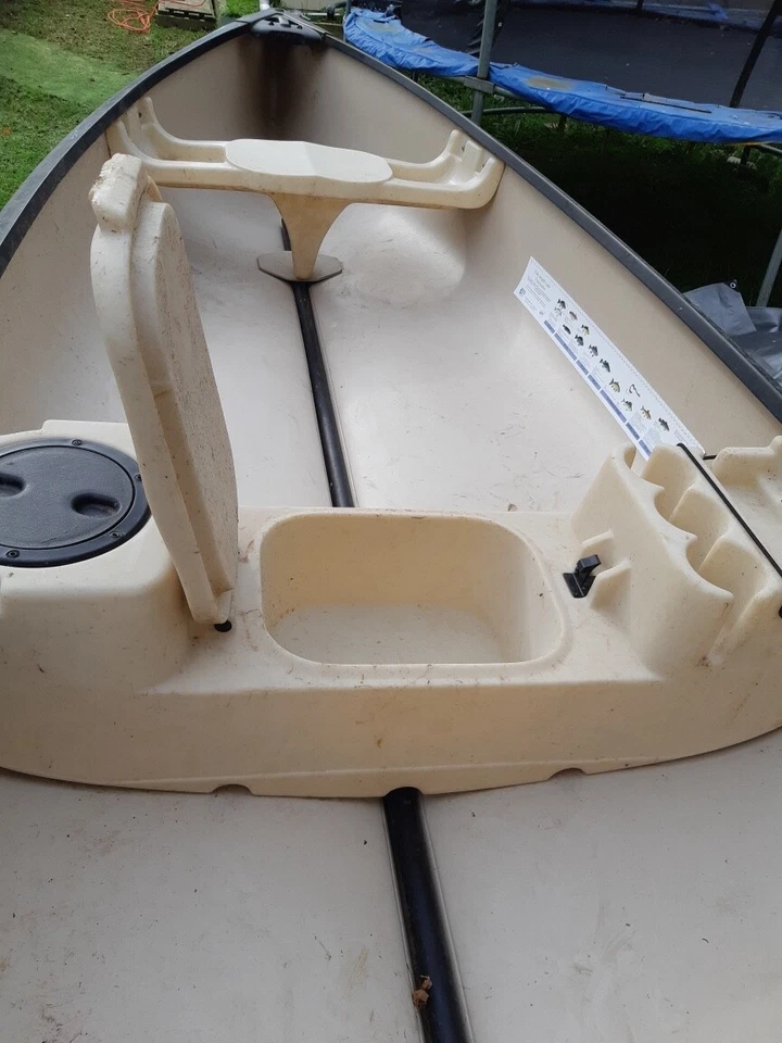 Old Town Canadian Canoe Rogue River 154 ss with motor - image 3 of 4