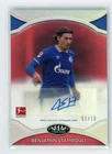 2021 Topps Tier One Bundesliga BENJAMIN STAMBOULI Auto Red #'d 03/10