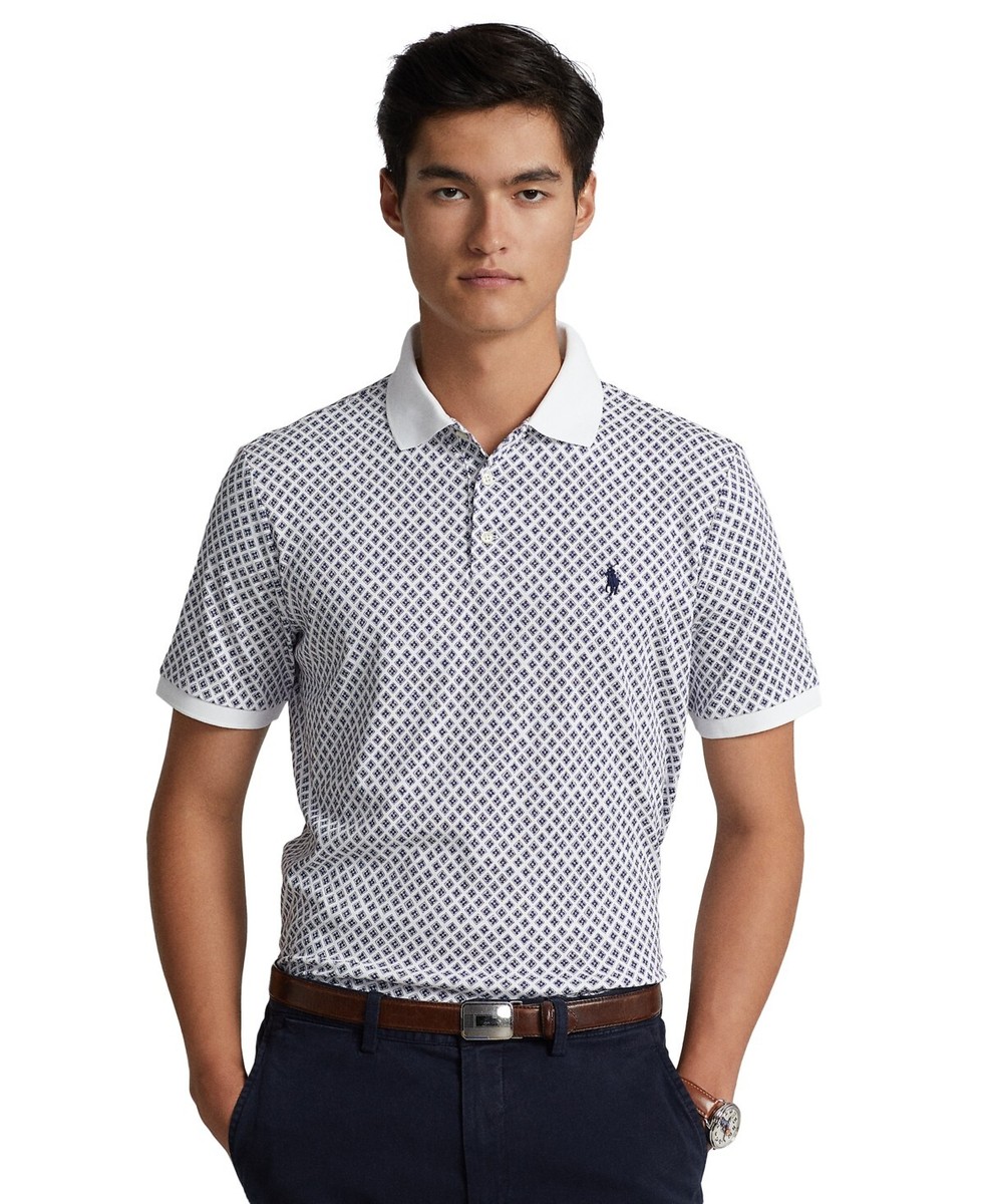 Ralph Lauren Men's SZ XL Foulard Print Luxe Cotton Interlock Polo