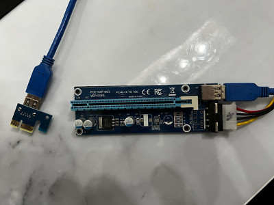 PCIe 1x auf 16x Riser Karte Adapter | PCE164P-N03 | Mining Bitcoin USB