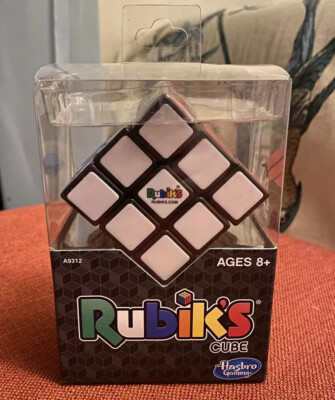 RUBIK'S CUBE 3x3 Puzzle Cube Game With Stand Rubik's Hasbro Toy Original- NEW