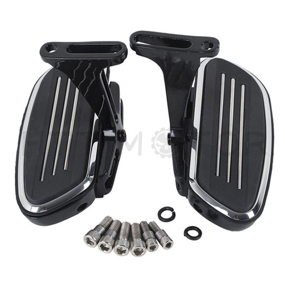 Black Streamline Passenger Footboard Floor Board Set For