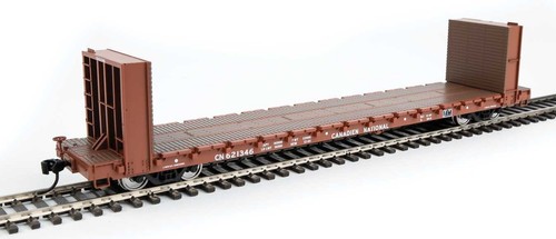 Coche de carga Walthers Mainline HO 5866 Canadian National 60' mampara flatcar | Zustand: New