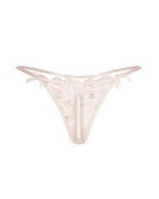 Vintage Agent Provocateur Zuri Baby Pink  Net Tulle Thong Small AP 2 8-10 BNWT