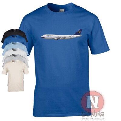 BOAC 747 T-Shirt BA Jubiläum Lackierung Flugzeug Spotter Airline Crew Flughäfen Tee