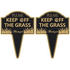 Please Stay off Grass Signs for Yard Keep off the Grass Sign with Stake for L...