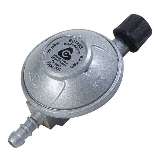 Campingaz Typ 29 Mbar Gas Regler Mit HP Schlauch Und 2 Clips Für 907 904 901 G - Bild 3 von 4