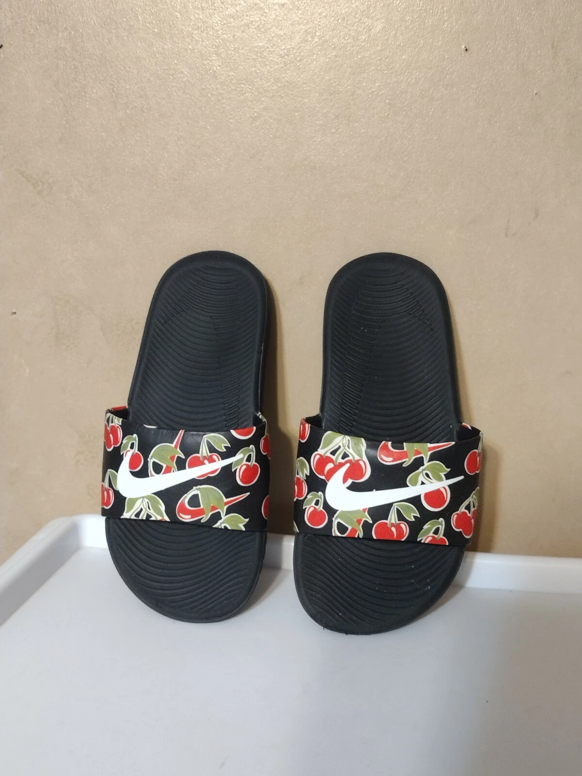 Scarpe sandalo Nike Kawa Cherry Slides unisex bambino 12c ragazzo ragazza