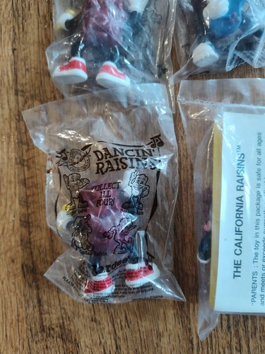 2001 The California Raisins Dancin Raisins Alotta Stile Figures Toys Hardee's - Picture 8 of 10