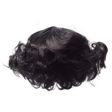 Lot of 3 Antina's Black Curly 11" Doll Wigs