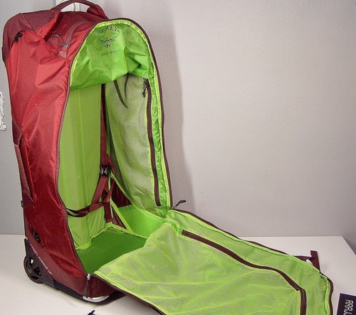OSPREY Ozone High Road LT 28" Red Rolling Carry-On Luggage Suitcase Pack Wheels - Picture 9 of 12