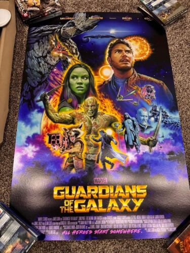 GUARDIANS OF THE GALAXY Roger Motzkus Awesome Mix Variant Mondo 24x36 Poster - Photo 1/1