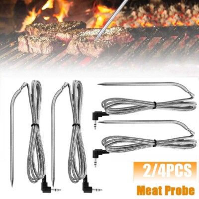 2/4X Camp Grills Waterproof Temperature Sensor Temp Probe Thermistor Meat BBQ