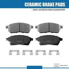 Front Ceramic Brake Pads w/hardware  for 2010 2011 - 2016 Cadillac SRX Saab 9-4X