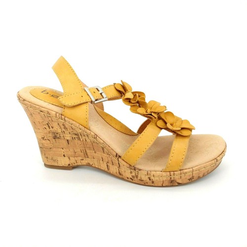 yellow wedge sandals for women