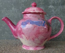 Unique Handcrafted Mad Hatters Tea Party Ruskin-esque Tea Pot 