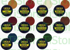 Lincoln Shoe Boot Polish Shine Leather PASTE WAX Protector Waterproof 3 oz. Can