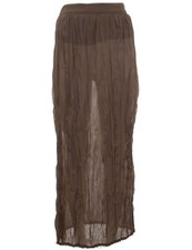 Laura Scott women's skirt chiffon maxi skirt maxi skirt polyester Brown 687532
