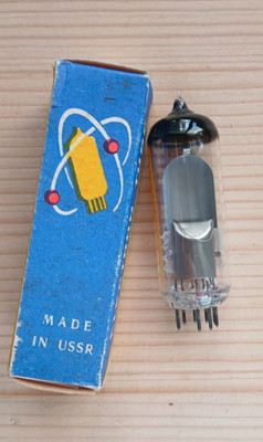 6E1P ( EM80 ) Magic Eye Vacuum Tube Reflektor NEW Tested NOS NIB