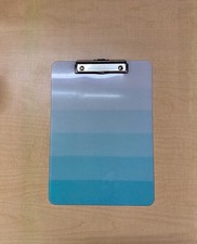 Plastic Teal Ombre Clipboard