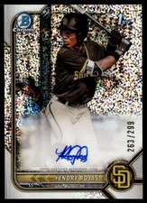 2022 Bowman Chrome Prospects Speckle Refractor Yendry Rojas 263/299 San Diego