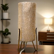 Vintage 1970s German Space Age Table Lamp with Textured Acrylic Shade