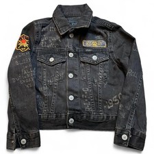 Vintage Polo Ralph Lauren Denim goods Denim Jacket Size 4T Kids Boys Patches
