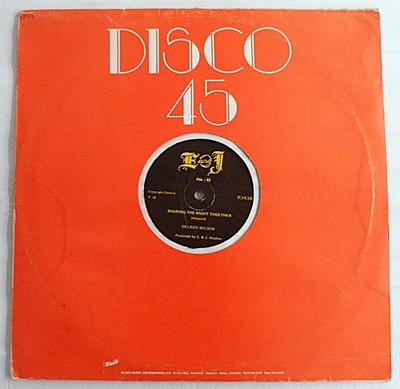 DELROY WILSON - SHARING THE NIGHT TOGETHER / I WON'T TAKE YOU BACK 12'' VINYL G+