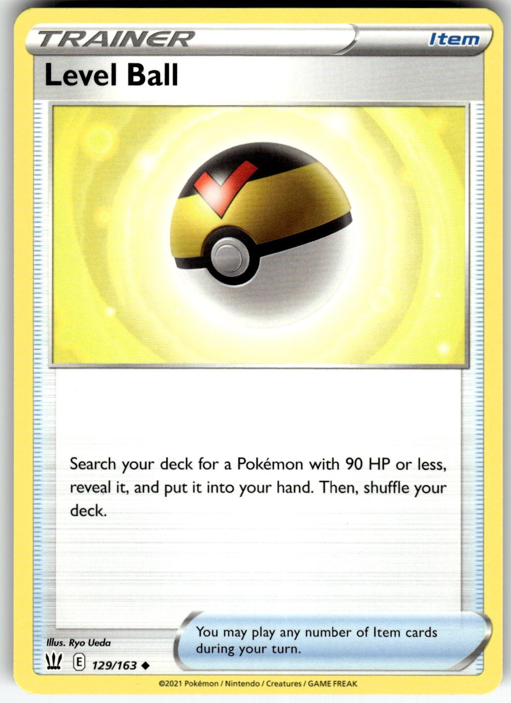 Level Ball 129/163 Uncommon SWSH05: Battle Styles Pokemon EN NM