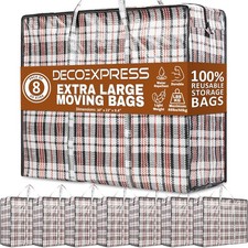 Heavy Duty Moving Bags, , Zipper, Handles, 88...