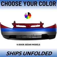 NEW Choose Your Color Front Bumper For 2006-2008 Honda Civic 4-Door Sedan 1.8L