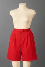 Coral Bay Golf Red Pleated Shorts Women’s Size 14 Made in USA. Vintage.
