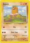 Diglett - 47/102 - Common - Unlimited Edition (Lp) Base Set - Fighting Pokémon