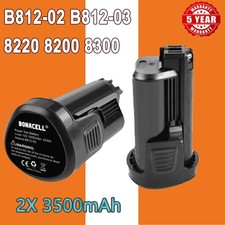 2PCS 3.5Ah 12V Lithium battery for Dremel 8200 8220 8300 B812-03 B812-02 B812-01
