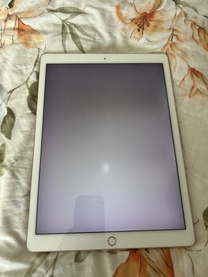 Apple iPad Pro 12.9  1st Gen 128GB A1584 Gold Screen White Read See Pics