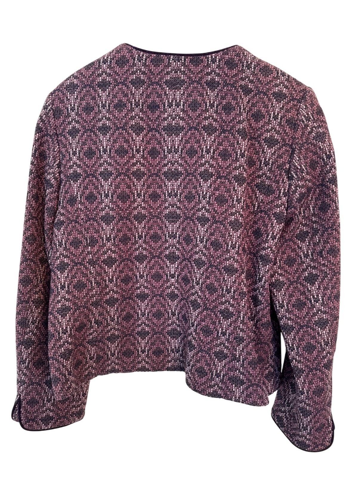 Pendleton Jacket 14P Purple Black Pattern 100% Vi… - image 2