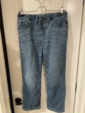 Cat and Jack Boys Drawstring Jeans Size 12 Pull On